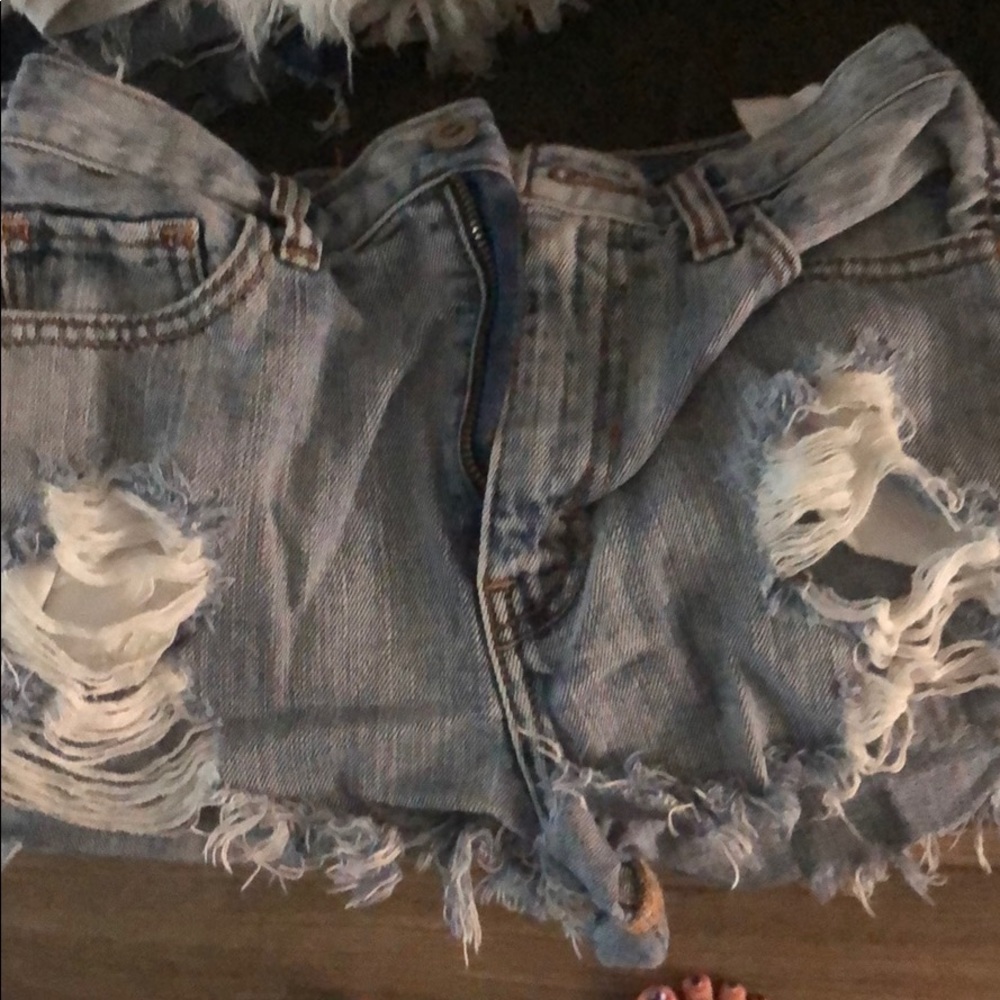 high-waisted shorts